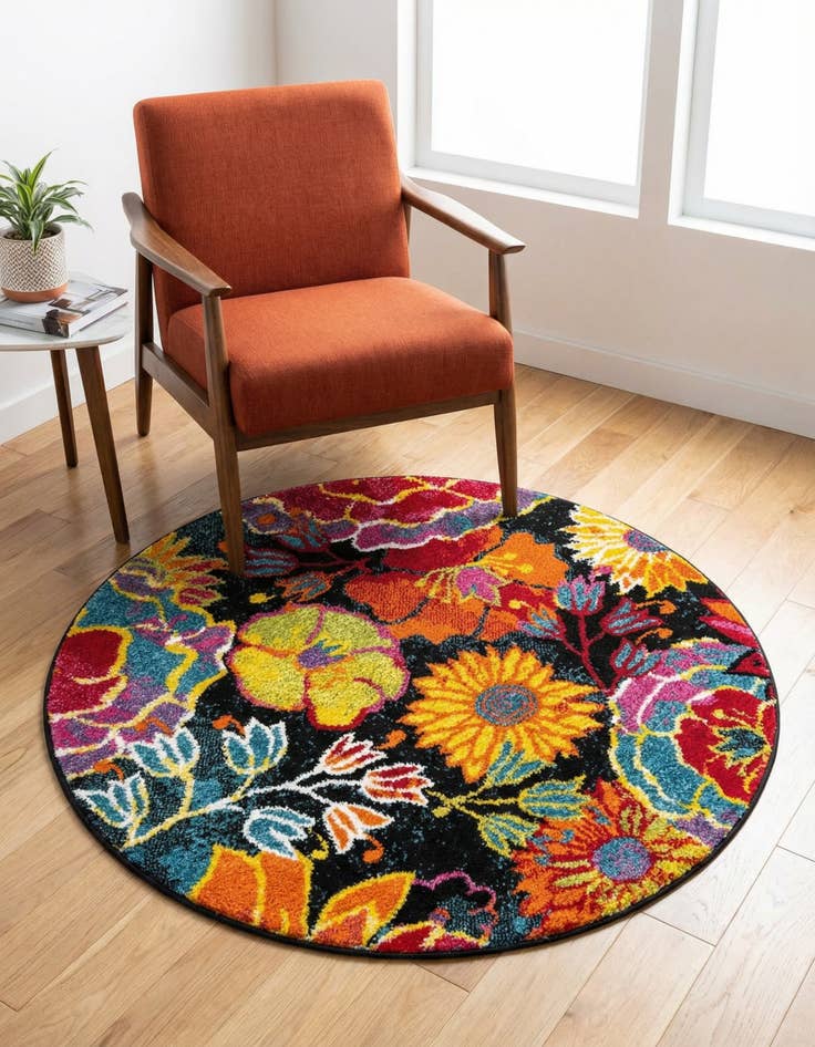 Detail image of 3' 3 x 3' 3 Florence Round Rug