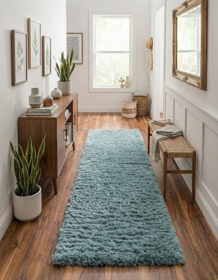 Detail image of 2' 7 x 13' Infinity Shag Runner Rug