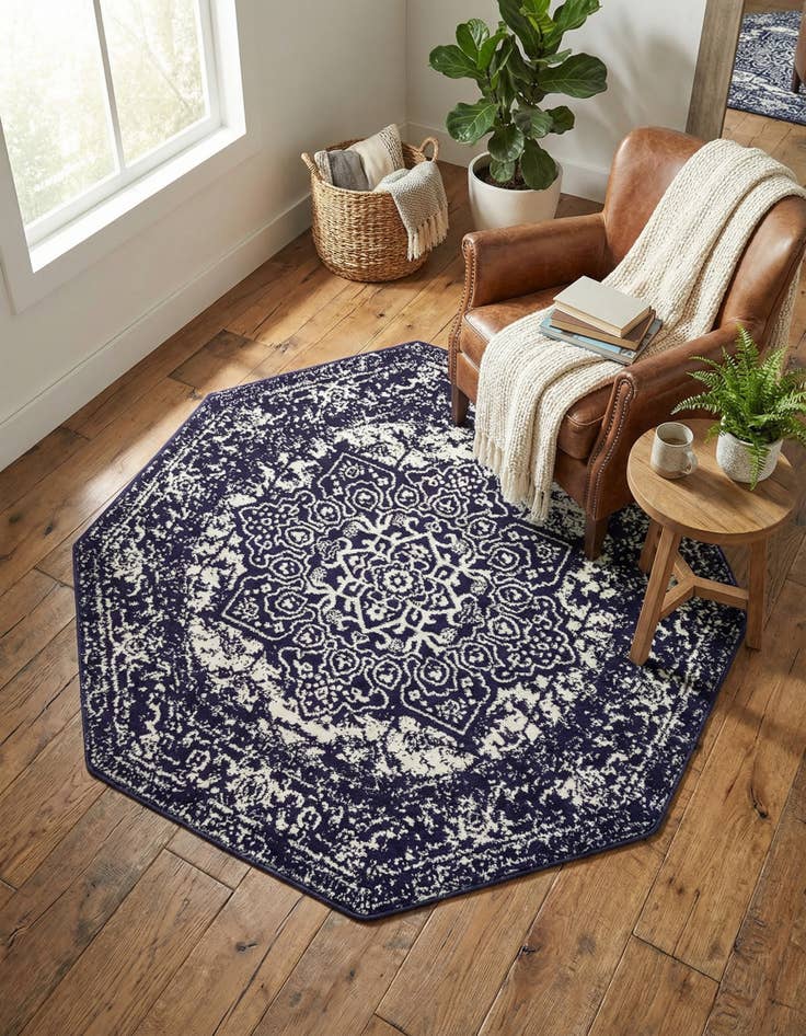 Detail image of 5' 3 x 5' 3 Arlington Octagon Rug