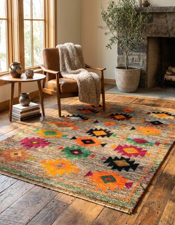 4' 2 x 5' 10 Hand Knotted Balouch Wool Rug