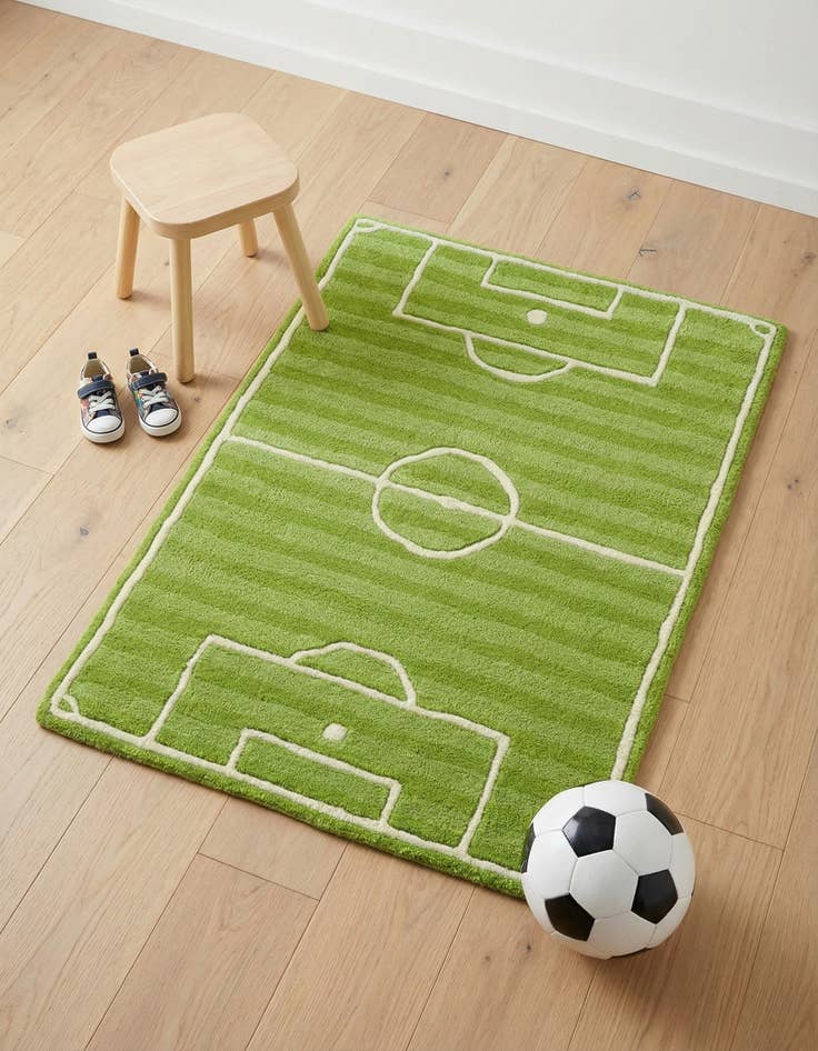 Detail image of 2' x 3' 1 Playtime Kids Wool Freeform Rug