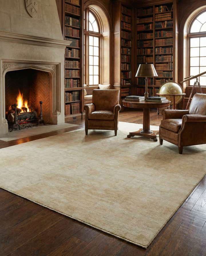 8' 11 x 13' 2 Hand Knotted Oushak Wool Rug