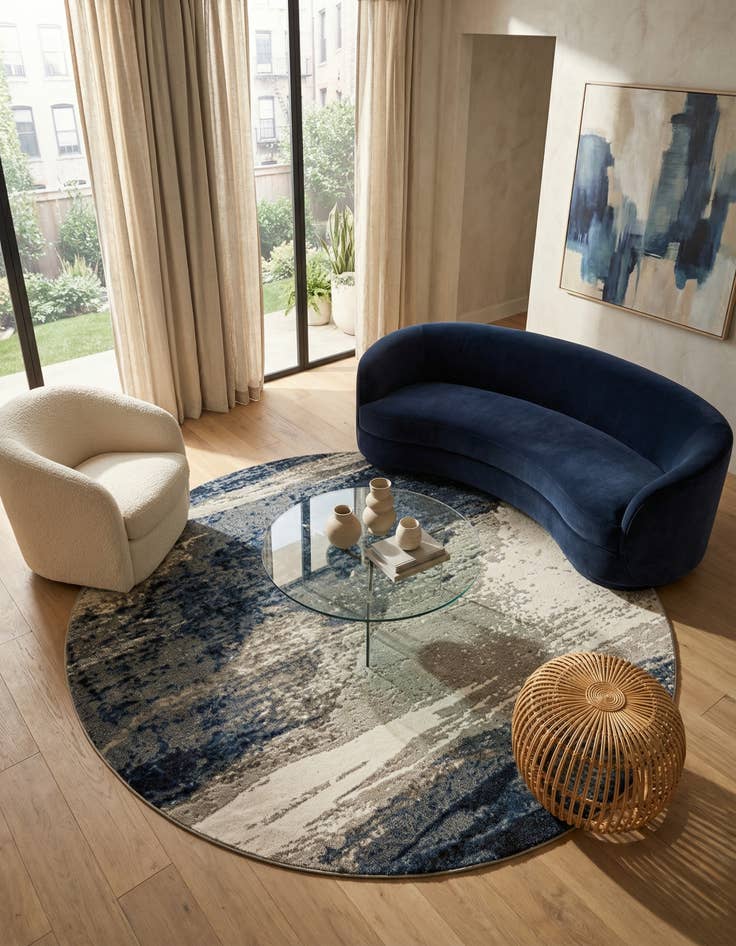 Detail image of 10' x 10' Oslo Round Rug