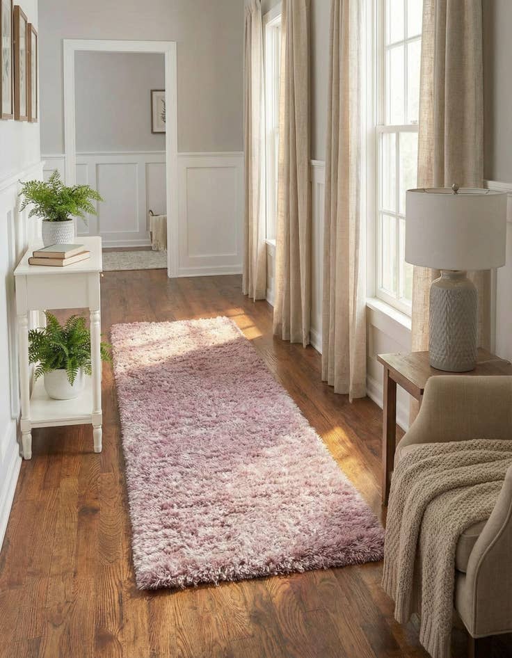 Detail image of 2' 7 x 10' Infinity Shag Runner Rug