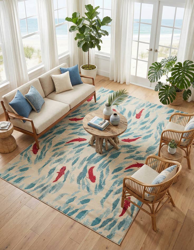 Detail image of 8' x 11' Washable Amalfi Rug