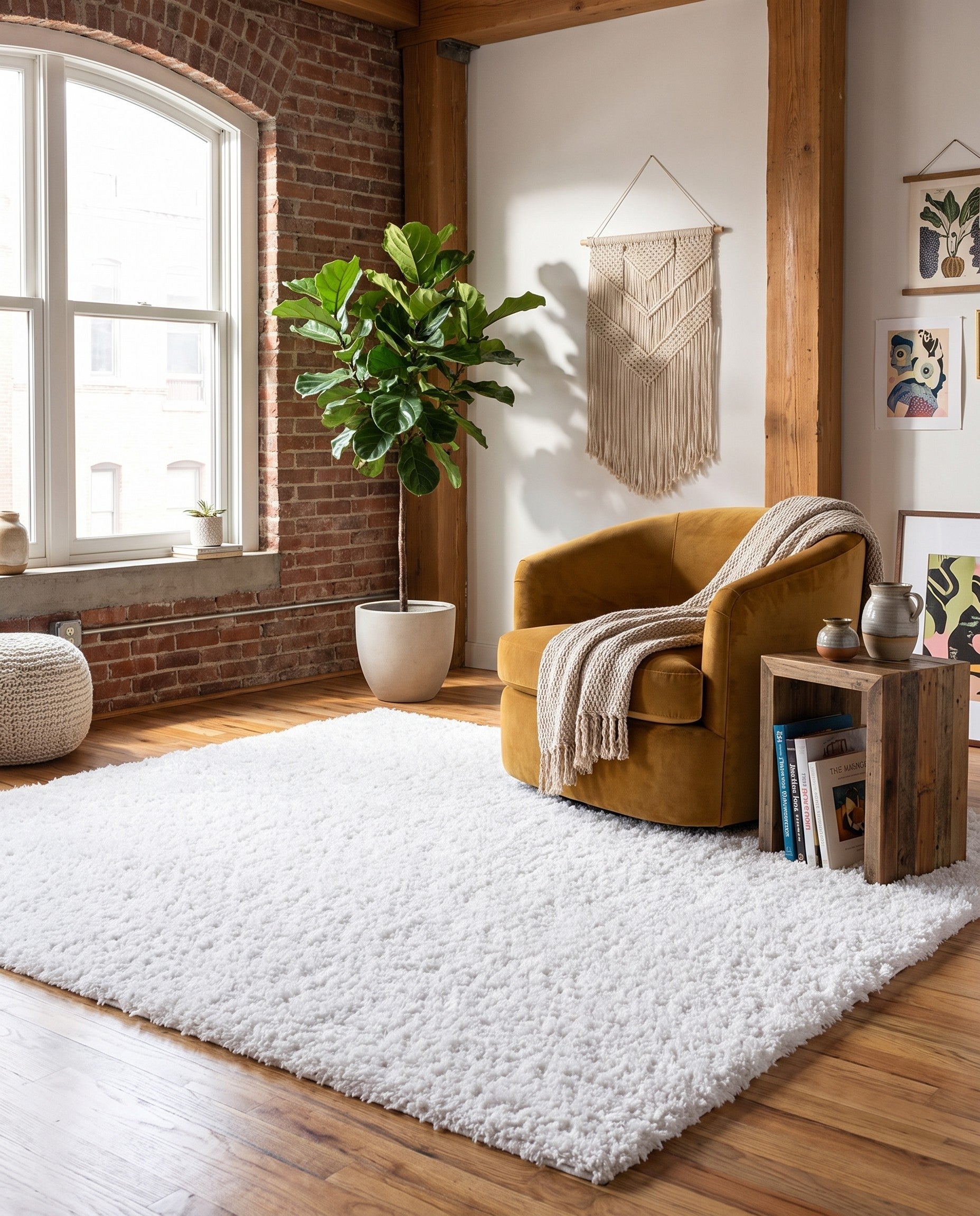 7' x 7' Zermatt Shag Square Rug