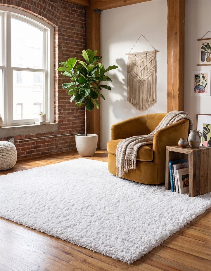 7' x 7' Zermatt Shag Square Rug