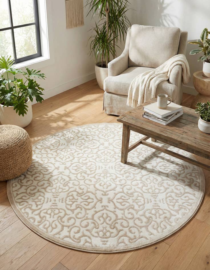 Detail image of 6' x 6' Nepal Round Rug