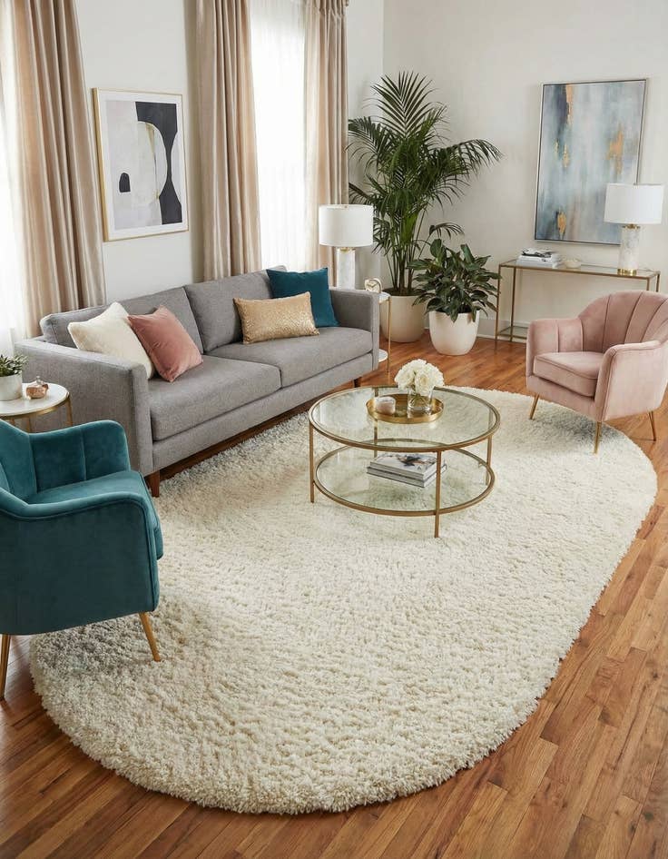 Detail image of 7' 10 x 10' Marilyn Monroe&trade; Shag Oval Rug