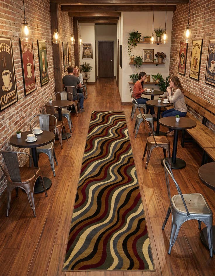 Detail image of 3' 3 x 16' 5 Cafe Runner Rug