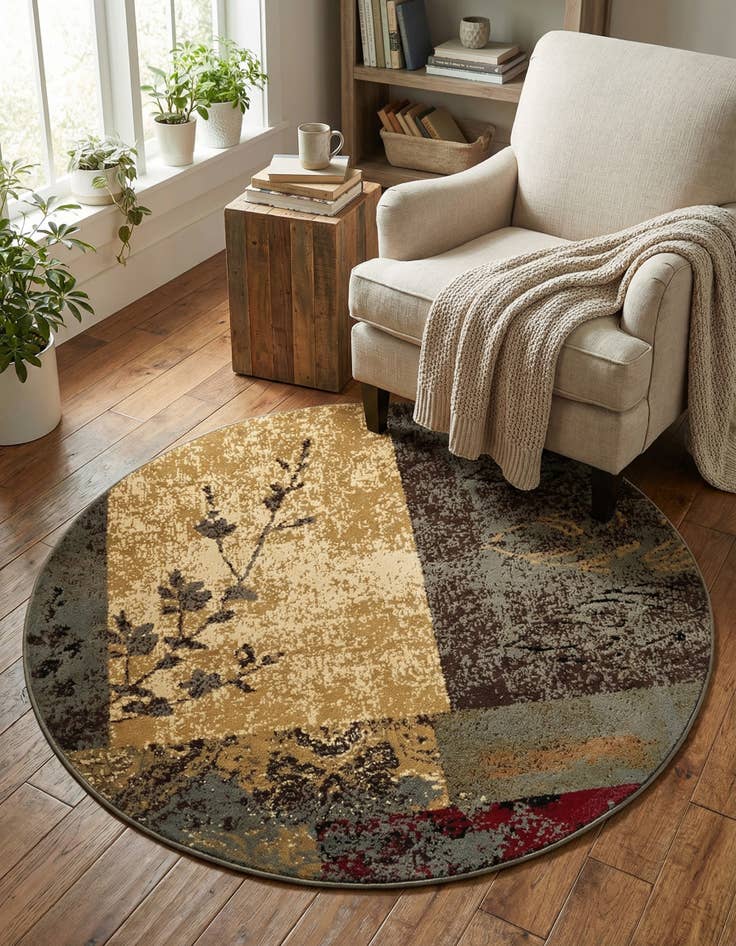 Detail image of 4' x 4' Cafe Round Rug