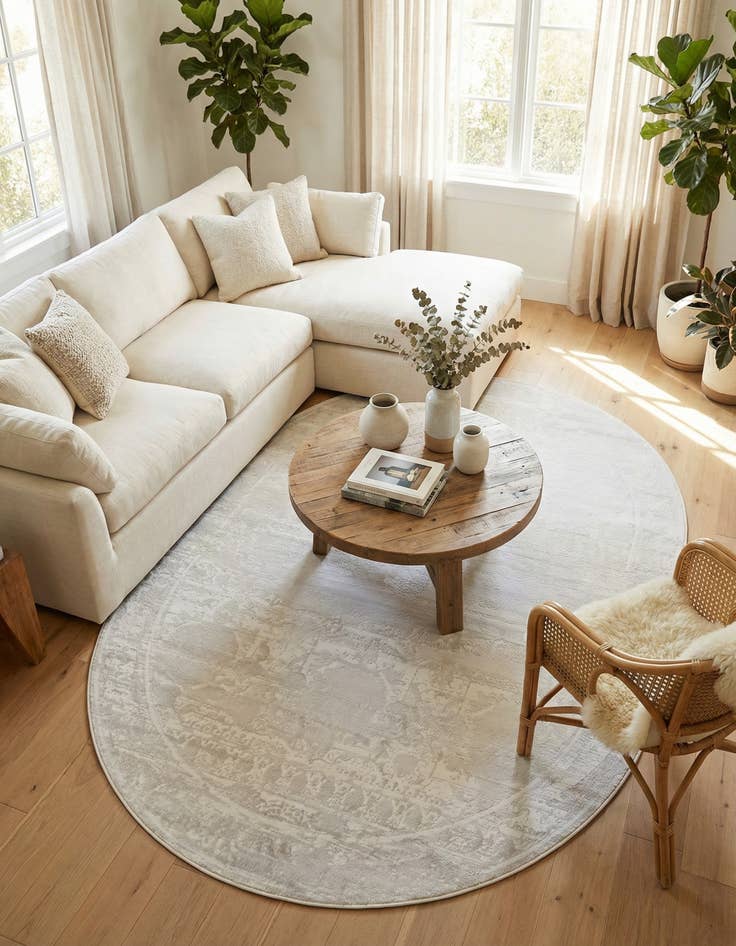 Detail image of 7' 10 x 10' Finsbury Oval Rug