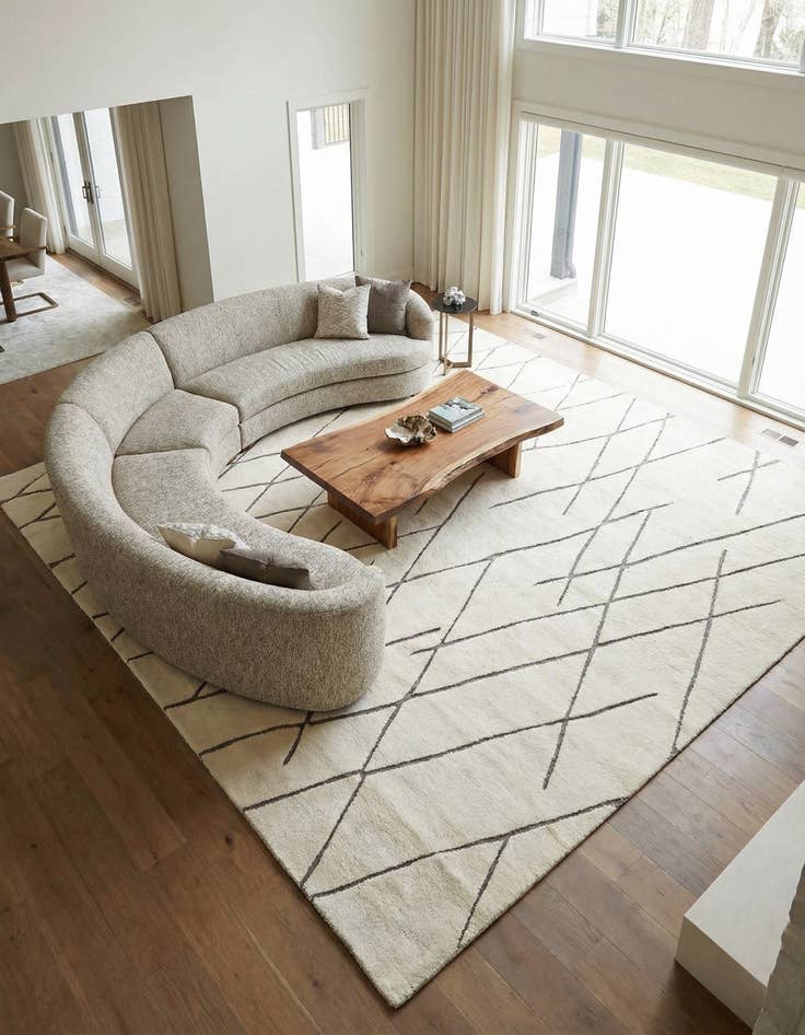 Detail image of 10' x 10' Atlas Moroccan Wool Square Rug