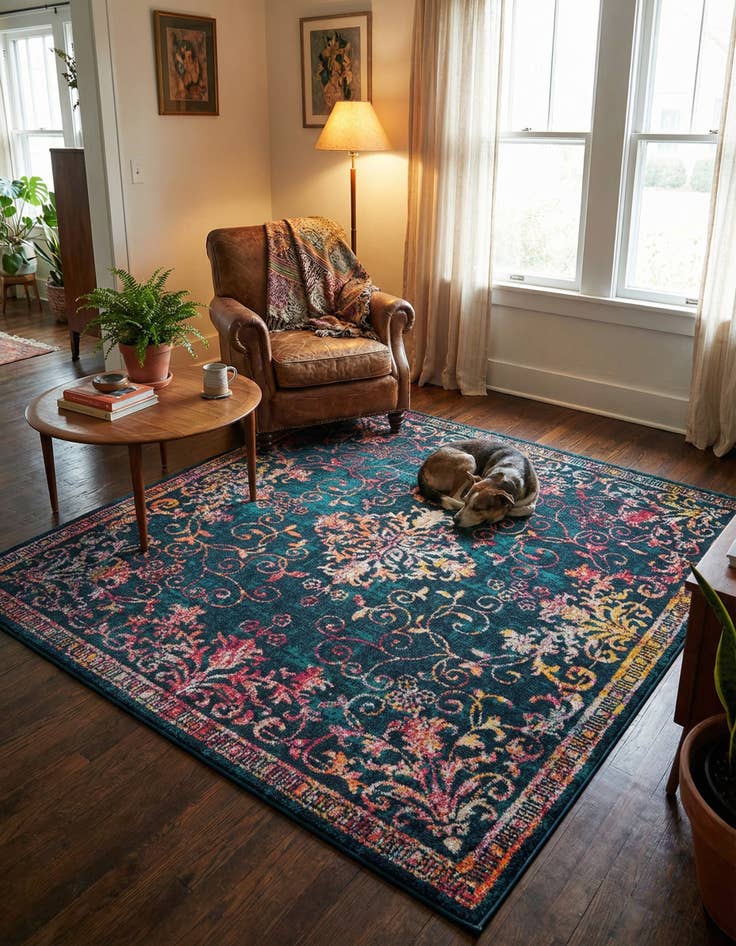 Detail image of 7' 10 x 7' 10 Madeline Square Rug