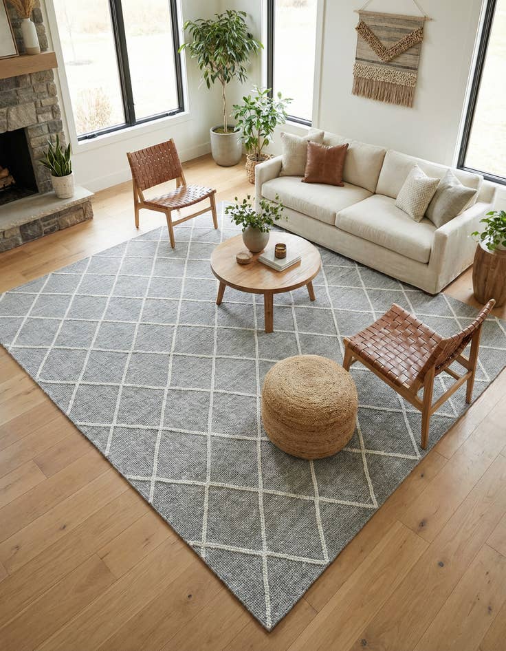 Detail image of 10' x 10'  Hand Knotted Jill Zarin Dorset Square Rug