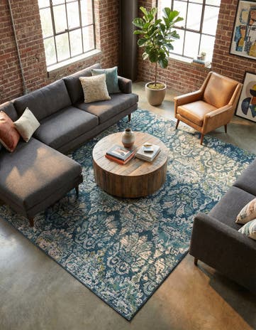 Navy Blue Charleston Rug