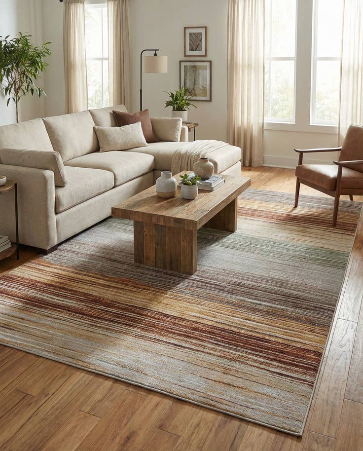 Detail image of 9' x 12' Easy-Clean Modern Indoor / Outdoor Rug
