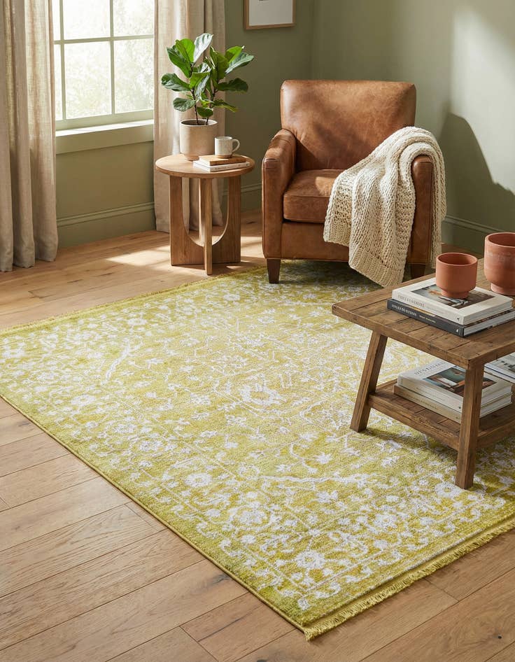 Detail image of 6' x 6' New Vintage Square Rug