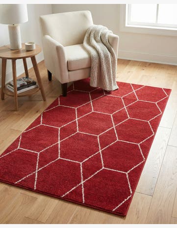 3' x 5' 3 Trellis Frieze Rug
