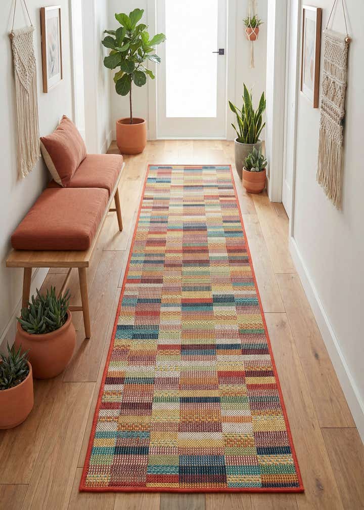 2' x 8' Easy-Clean Baja Indoor / Outdoor Runner Rug