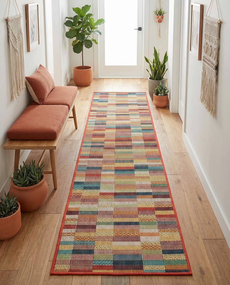 Detail image of 2' x 8' Easy-Clean Baja Indoor / Outdoor Runner Rug