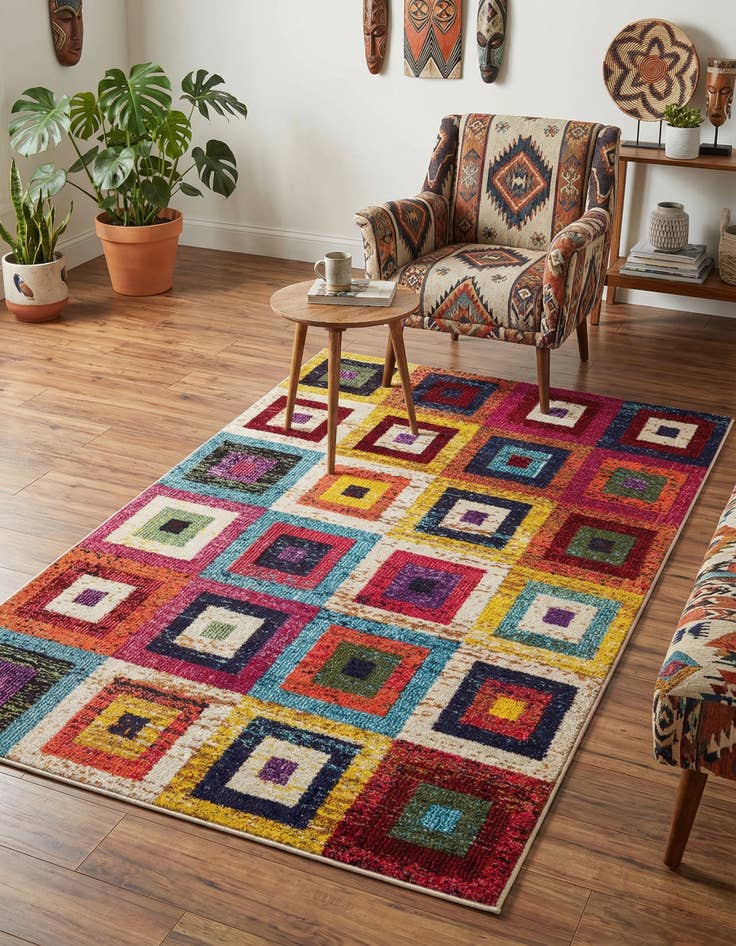 Detail image of 3' 3 x 5' 3 Washable Hyacinth Rug