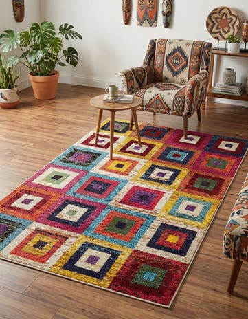 3' 3 x 5' 3 Washable Hyacinth Rug