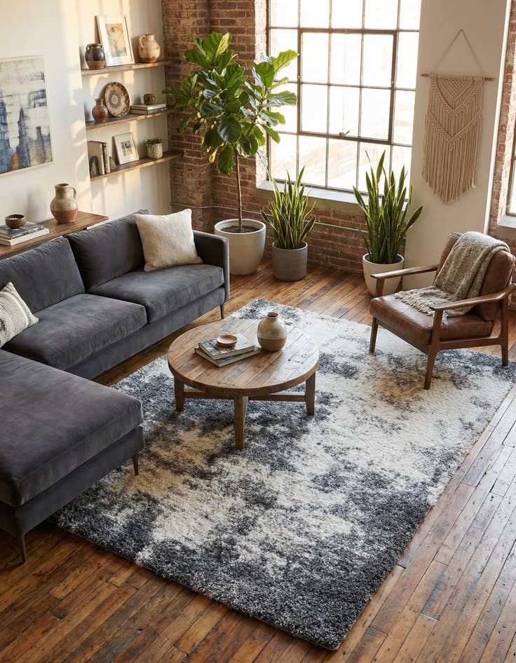 Detail image of  7' x 10' Soft Touch Shag Rug