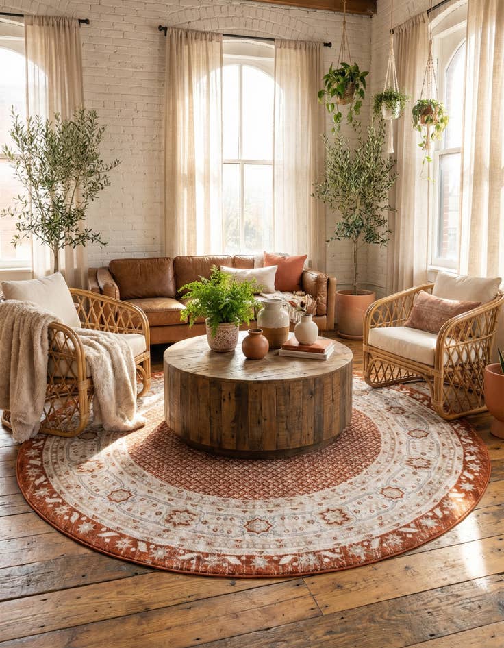 Detail image of 7' 10 x 7' 10 Charlotte Round Rug