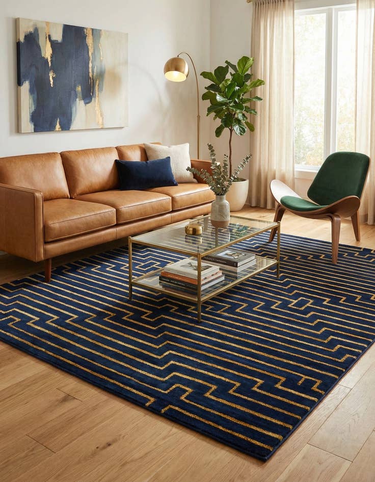 Detail image of 7' 10 x 10' Vogue Geo Rug