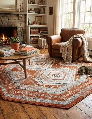 7' 10 x 7' 10 Charlotte Octagon Rug