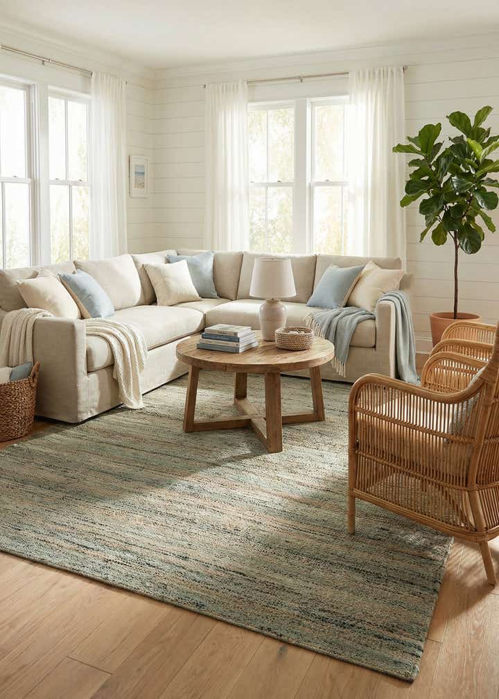 7' 10 x 10' Hand Woven Palm Beach Jute Rug