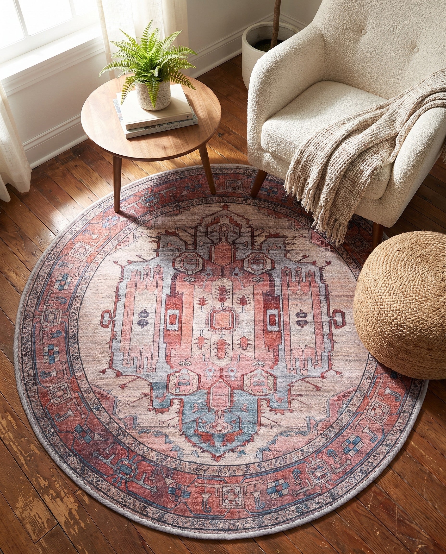 100cm x 100cm Maahru Round Rug