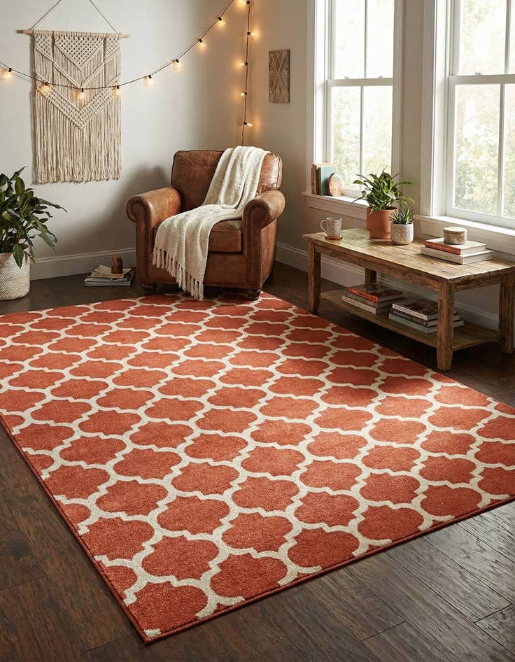 Detail image of 8' x 11' Trellis Rug