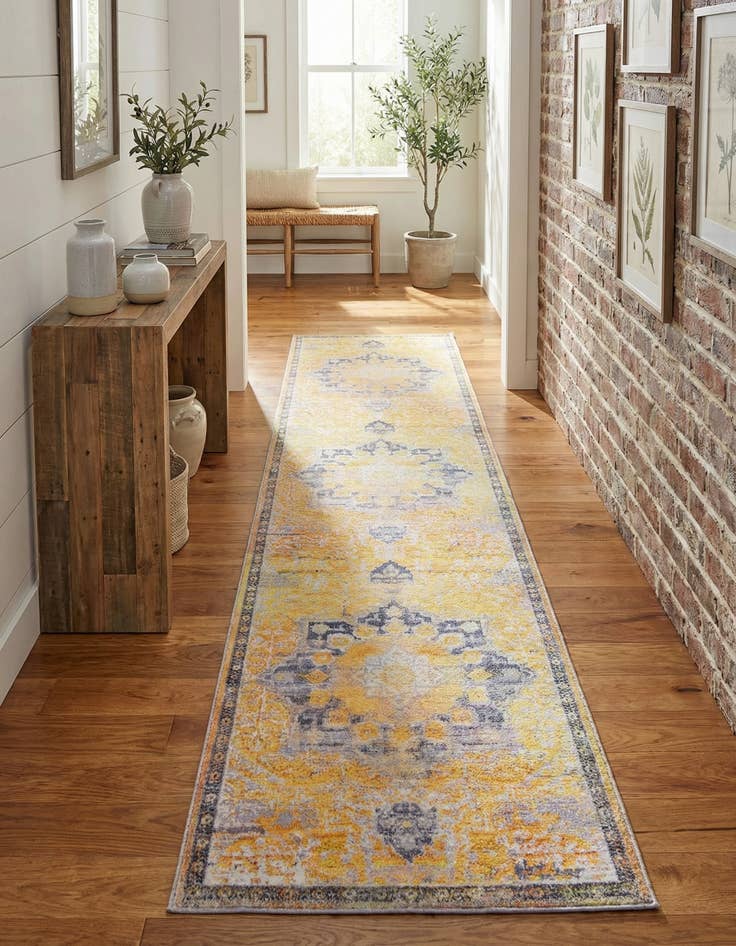 Detail image of 2' x 13' Washable Francesca Runner Rug