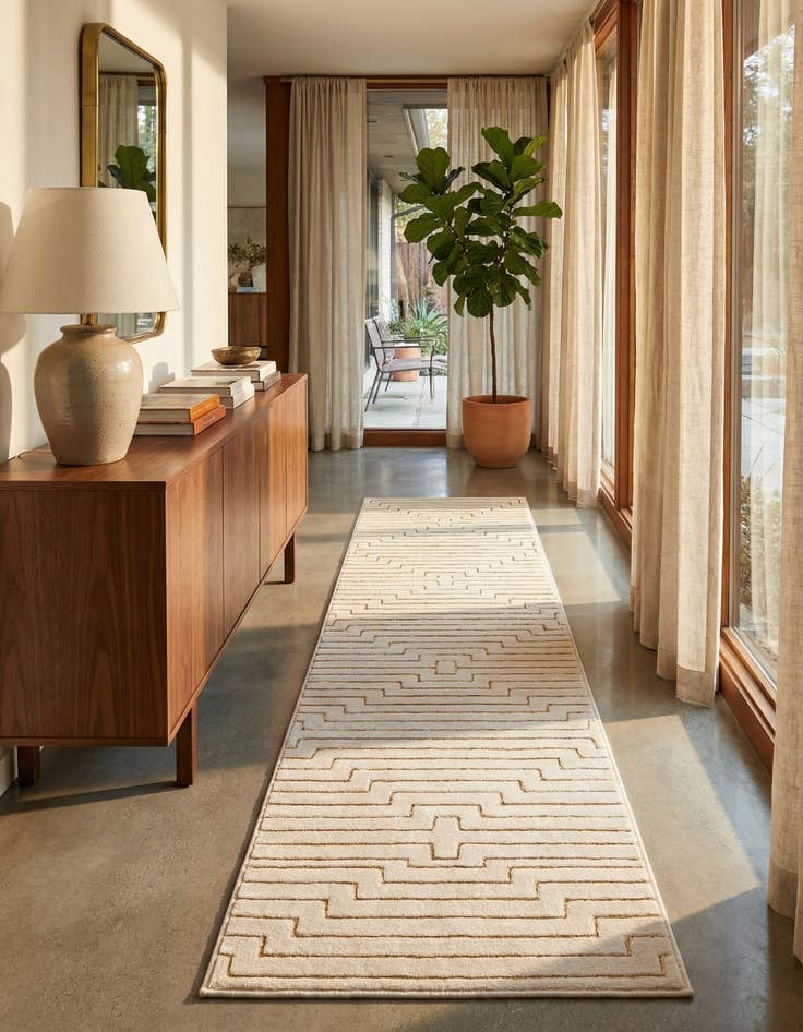 Detail image of 2' 7 x 12' Vogue Geo Runner Rug