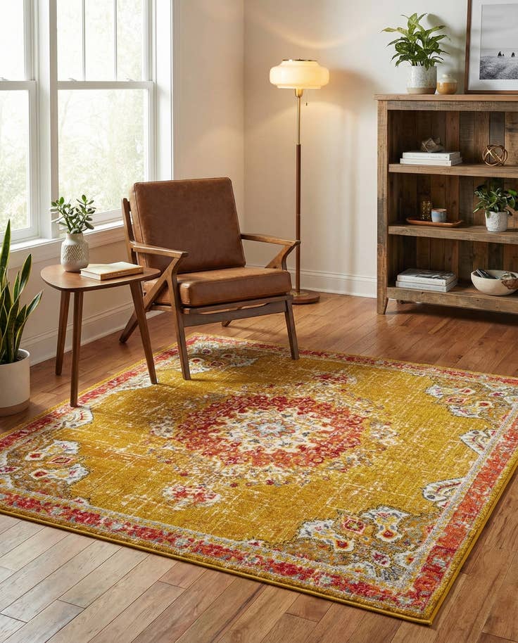 Detail image of 7' x 7' Madeline Square Rug