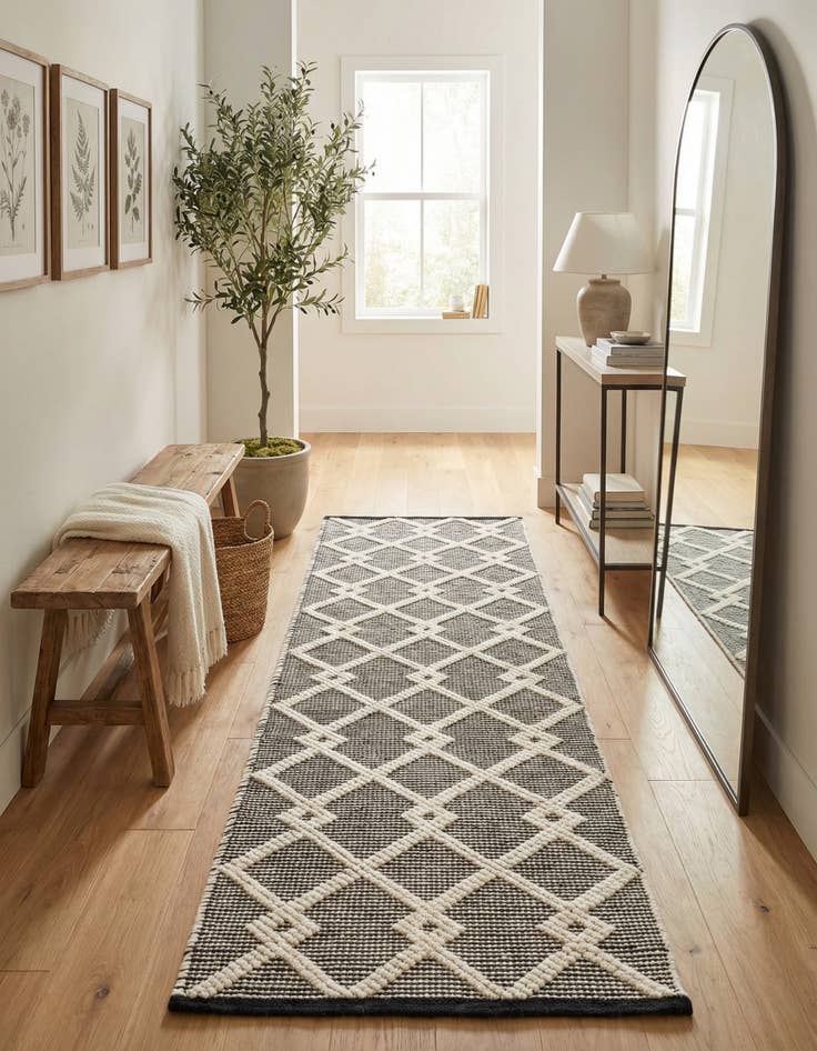 Detail image of 2' x 6' 1 Hand Knotted Jill Zarin Dorset Runner Rug