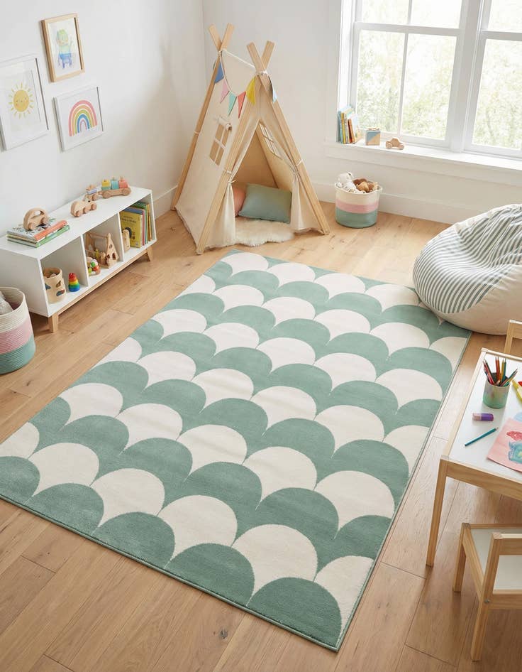 Detail image of 5' x 7' Whimsy Kids Rug