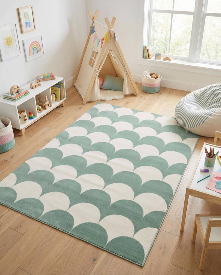 Detail image of 5' x 7' Whimsy Kids Rug