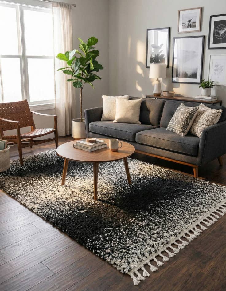 Detail image of 5' 3 x 8' Lagom Shag Rug