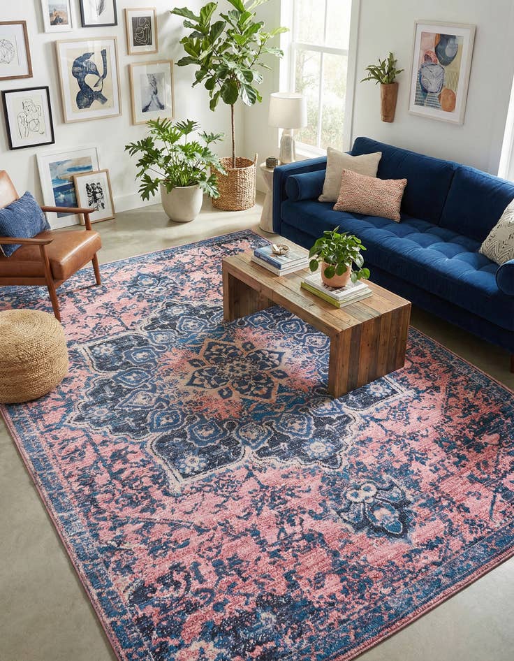 Detail image of 10' 6 x 14' Washable Francesca Rug