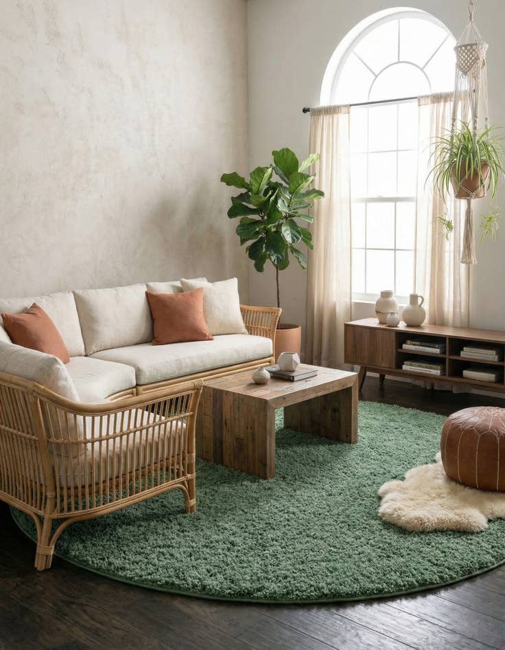 Detail image of 10' 2 x 10' 2 Everyday Shag Round Rug