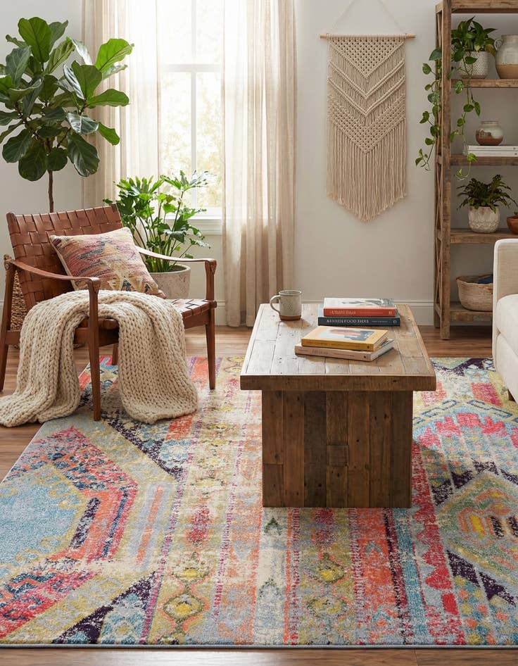 Detail image of 6' x 9' Washable Mesa Rug