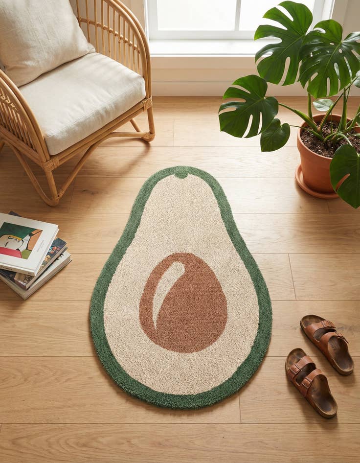 Detail image of 2' x 3' 1 Handtufted Wool Freeform Rug