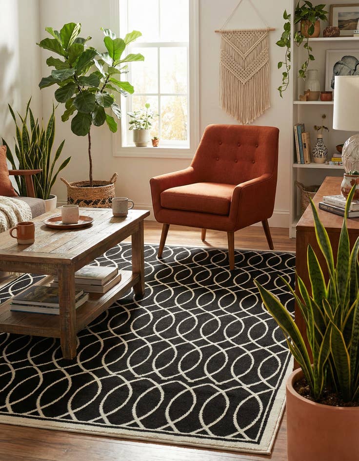 Detail image of 4' 5 x 6' Milano Rug