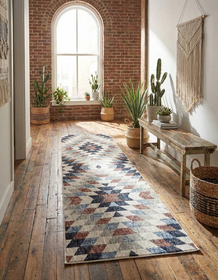 Detail image of 2' x 6' Eco Southwestern Runner Rug