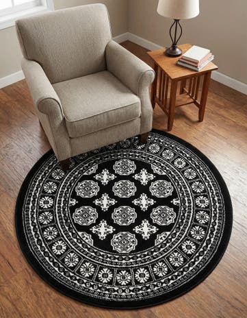3' x 3' Bokhara Round Rug