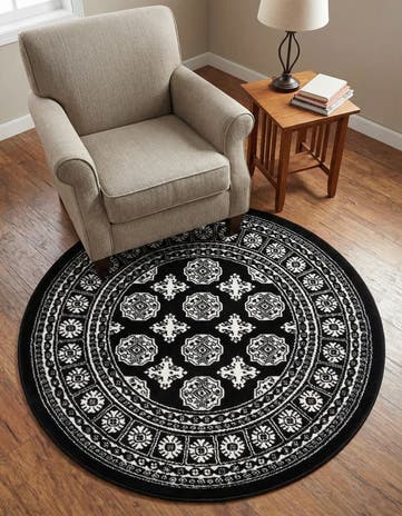 3' x 3' Bokhara Round Rug