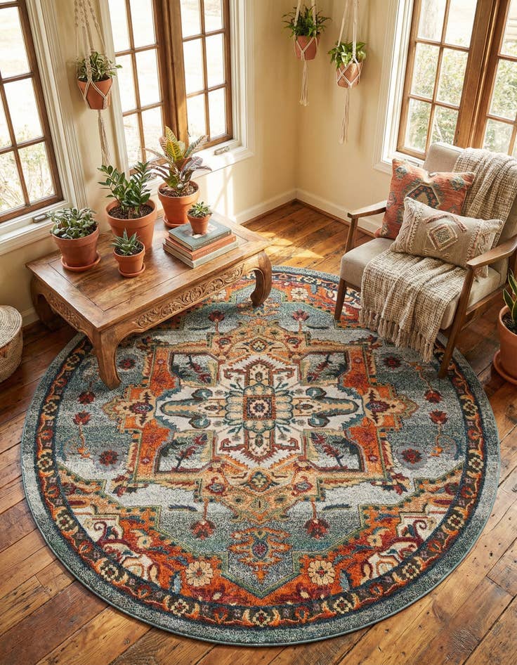 Detail image of 8' x 8' Isabella Round Rug